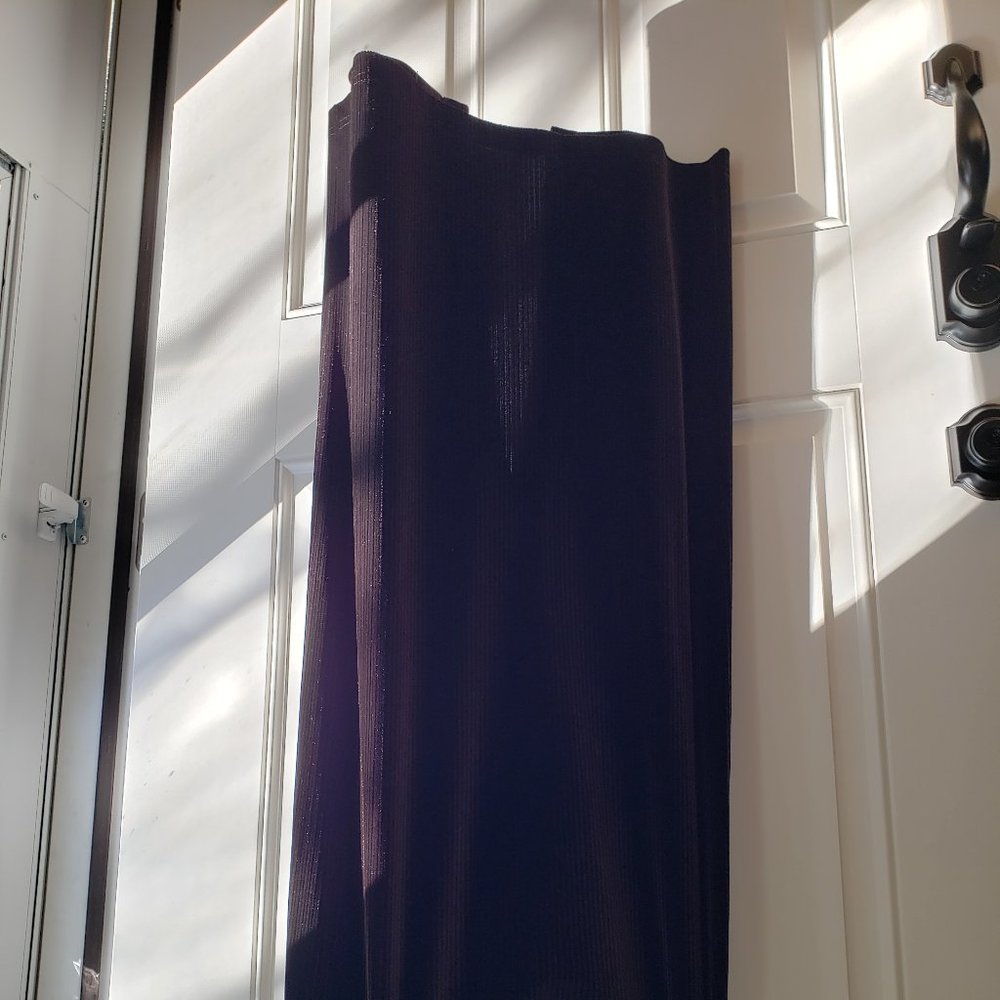 Chocolate Brown Velvet-feel Skirt - Picture 4 of 4